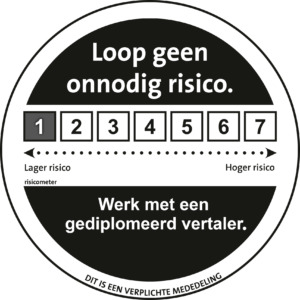 Risico-indicator vertaling